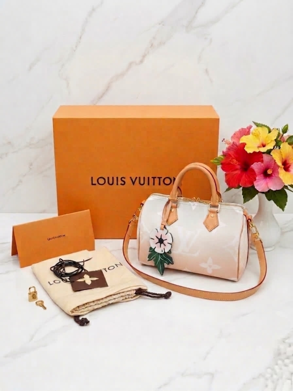 Louis Vuitton By The Pool Speedy Bandouliere 25 Limited Edition ✨ Full Set - Picture 5 of 16